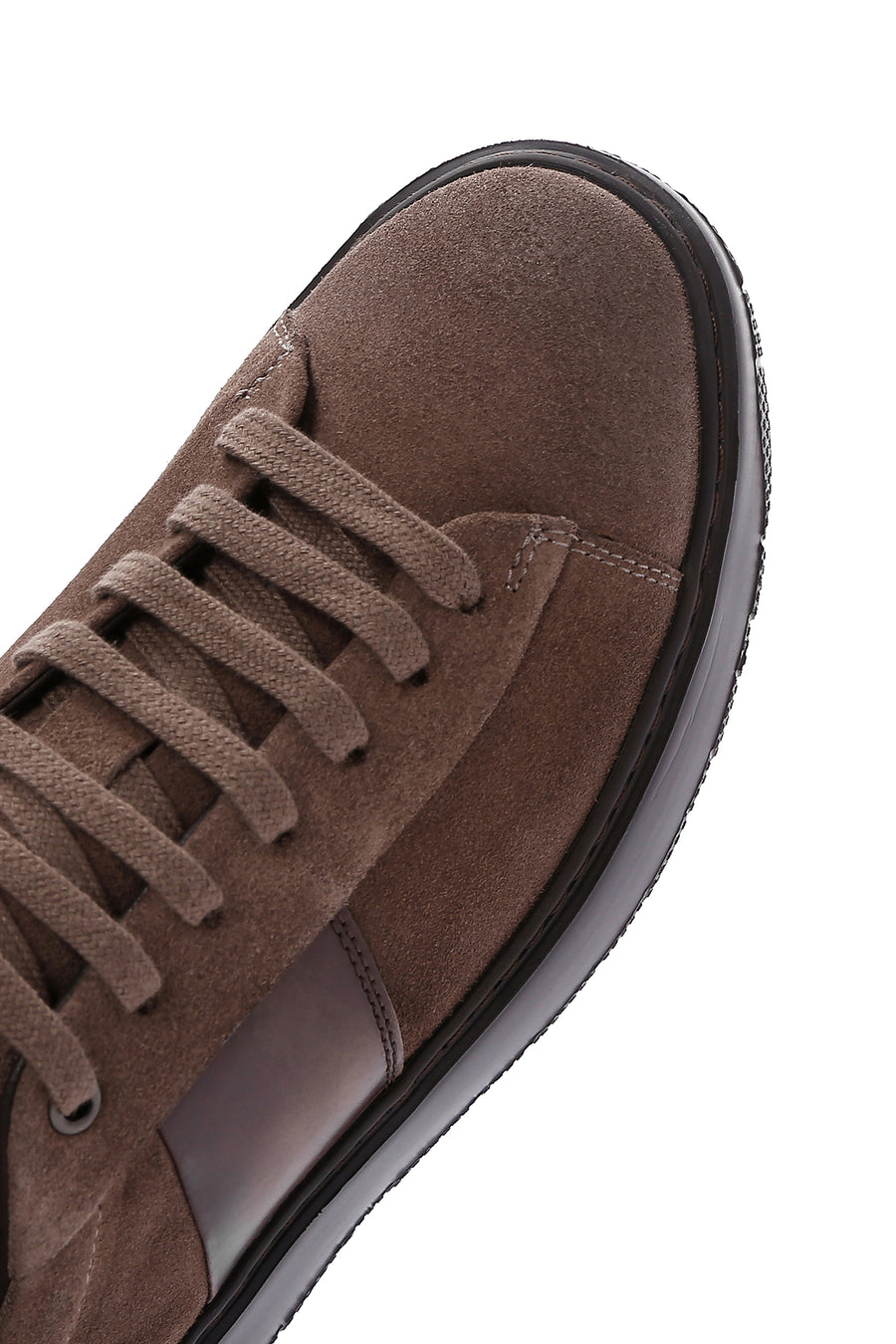 Men's Brown Suede Leather Thick Soled Sneaker