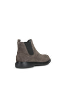 Geox Men's Brown Ottavio Suede Leather Chelsea Boots | Derimod