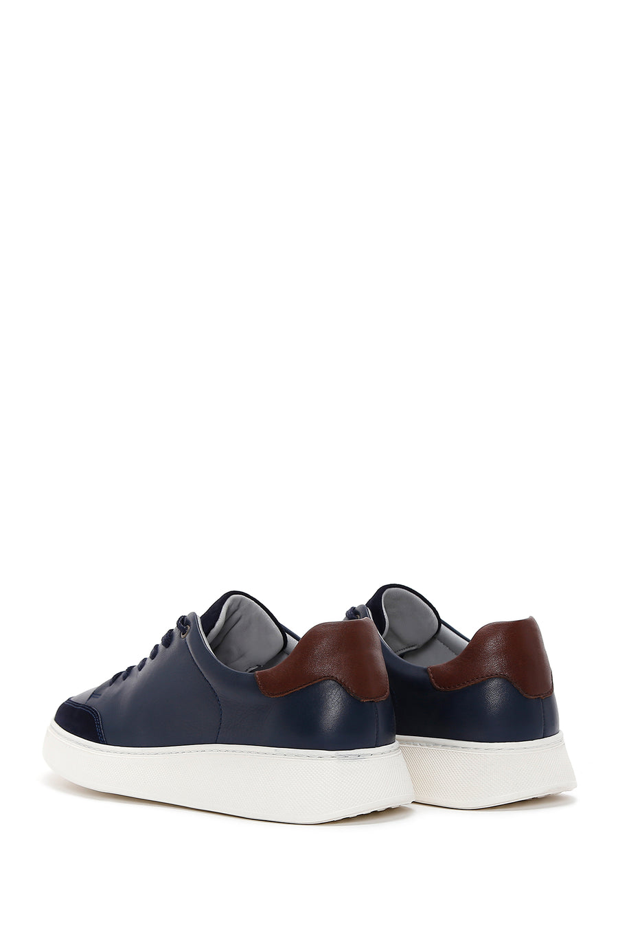 Men's Navy Blue Leather Sneaker