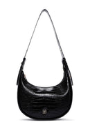 Women's Black Crocodile Handbag | Derimod