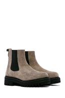 Women's Mink Suede Leather Chelsea Boots | Derimod