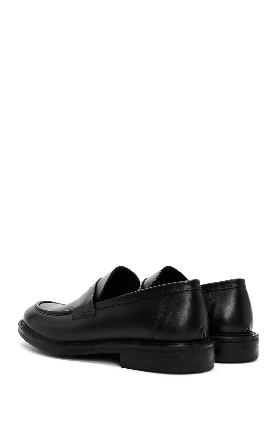 Erkek Siyah Deri Klasik Loafer