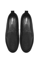 Kadın Siyah Simli Deri Comfort Loafer | Derimod