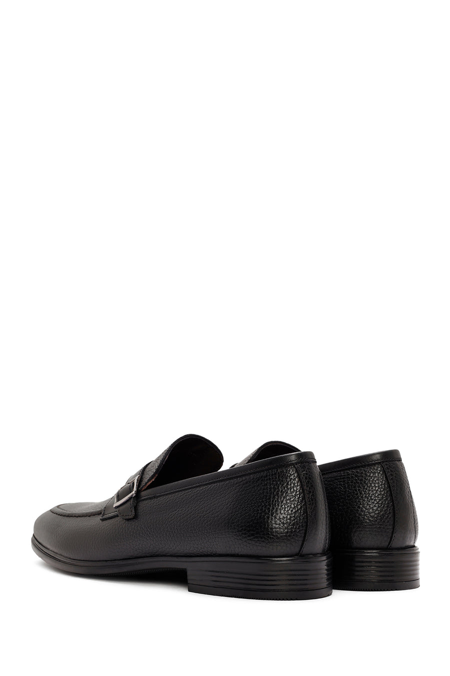 Men's Black Leather Casual Loafer