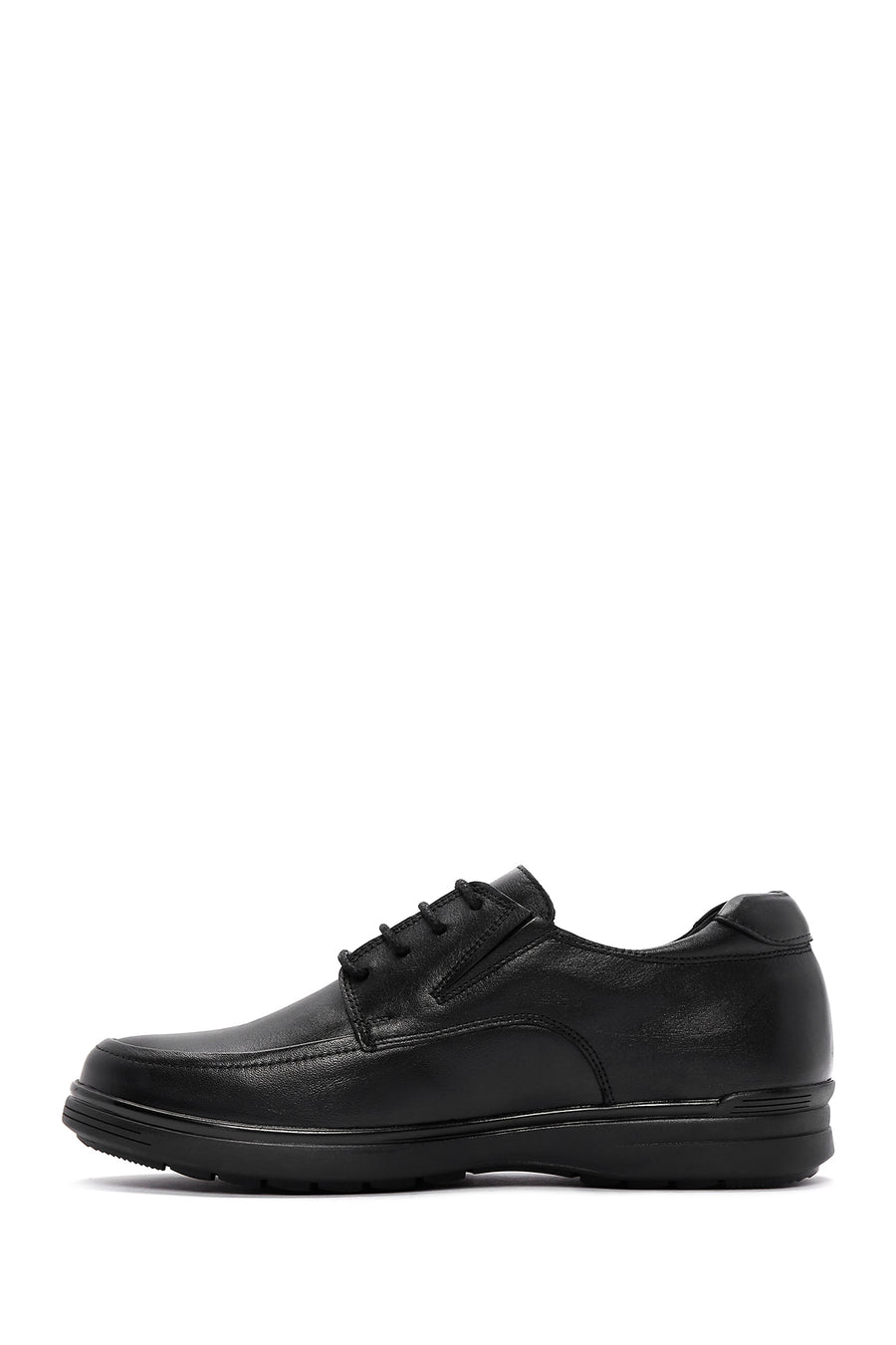 Men's Black Leather Casual Shoes