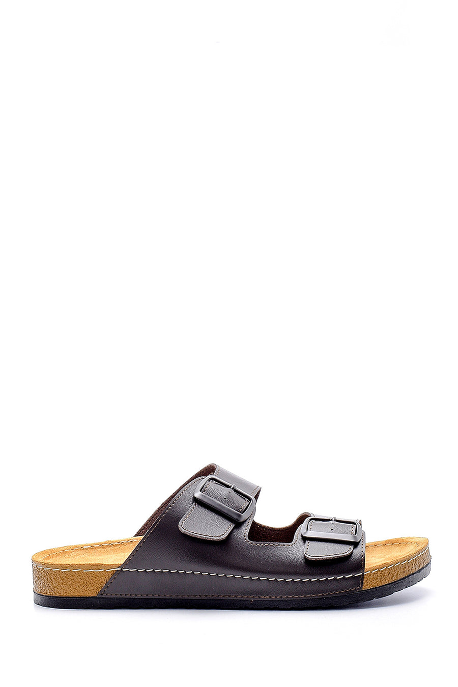 Men's Leather Slippers 20SFD350718 | Derimod