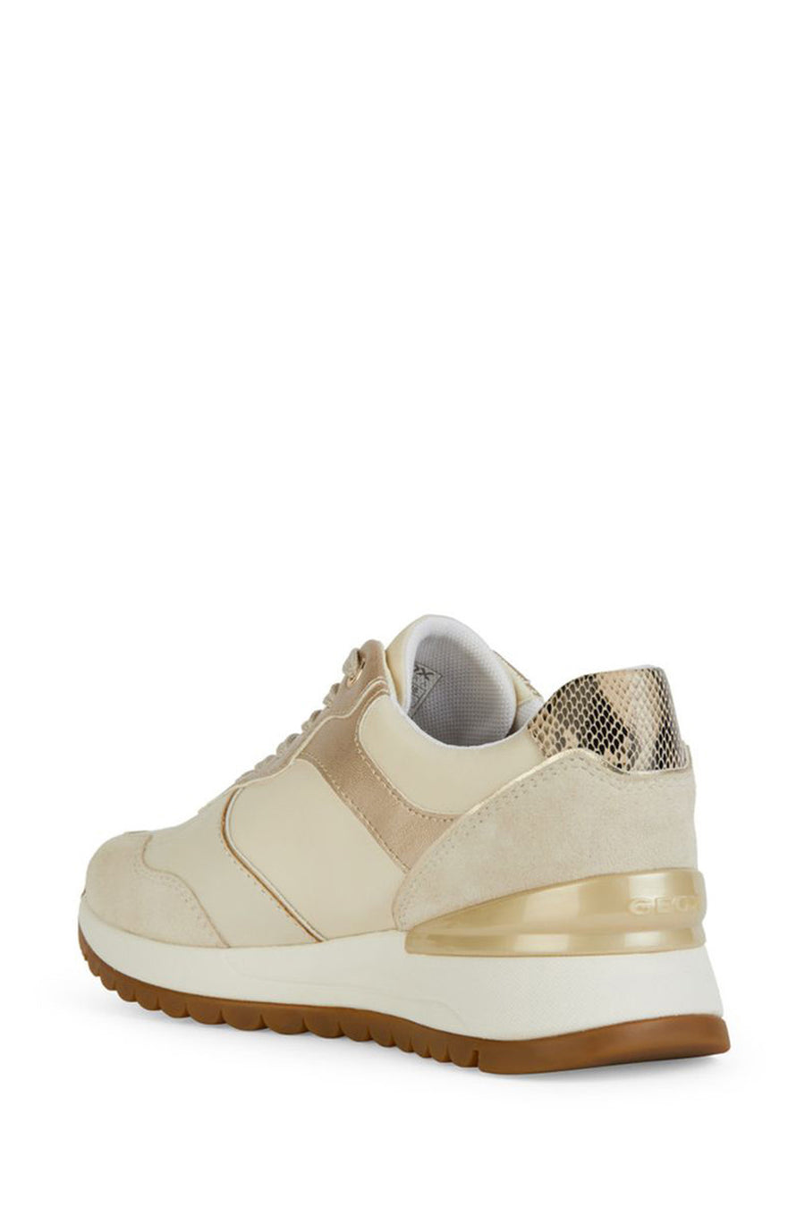 Geox Kadın Bej Desya Bağcıklı Deri Sneaker