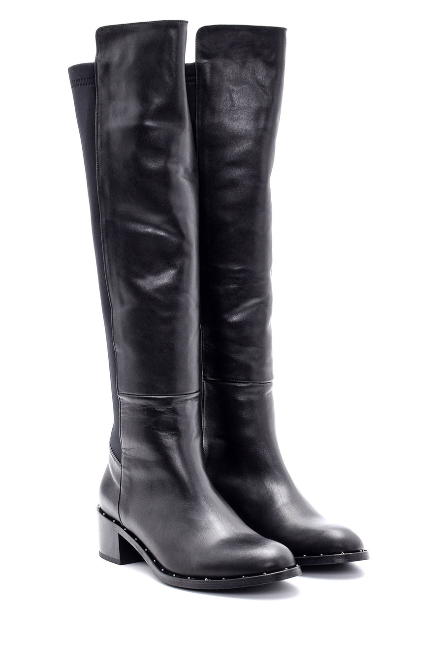 Women's Heeled Leather Boots