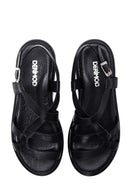 Women's Leather Comfort Sandals | Derimod