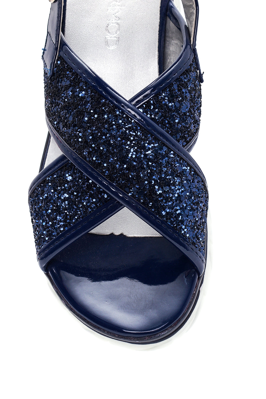 Women's Leather Shiny Sandals