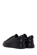 Male Black Leather Sneaker | Derimod