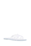 Women's Silver Transparent Jelly Slippers | Derimod