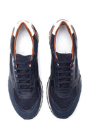 Erkek Deri Süet Detaylı Sneaker | Derimod
