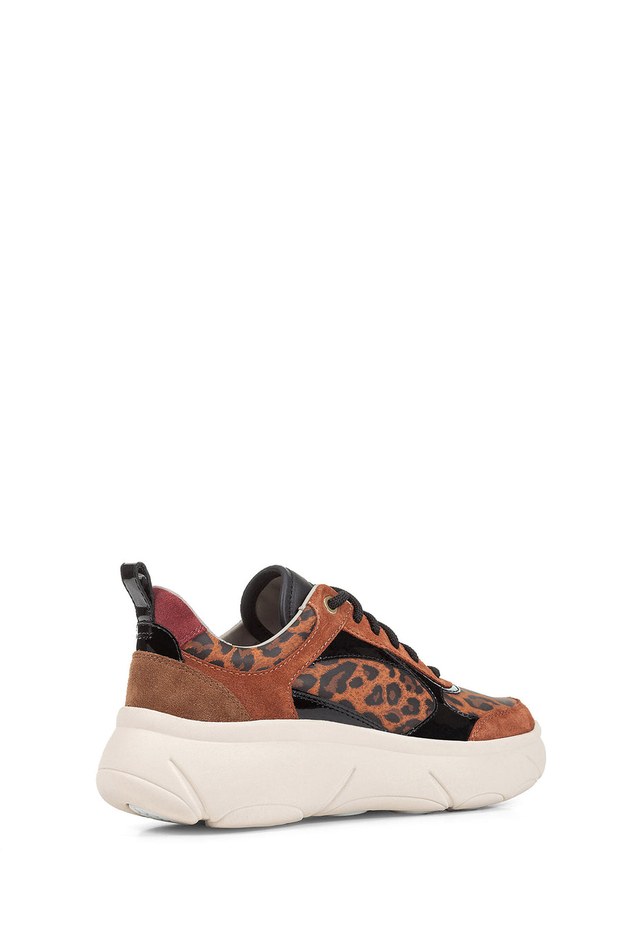 Geox Kadın Taba Nebula 2.0 X Bağcıklı Kalın Tabanlı Sneaker