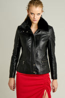 Rachel Women's Leather Jacket | Derimod