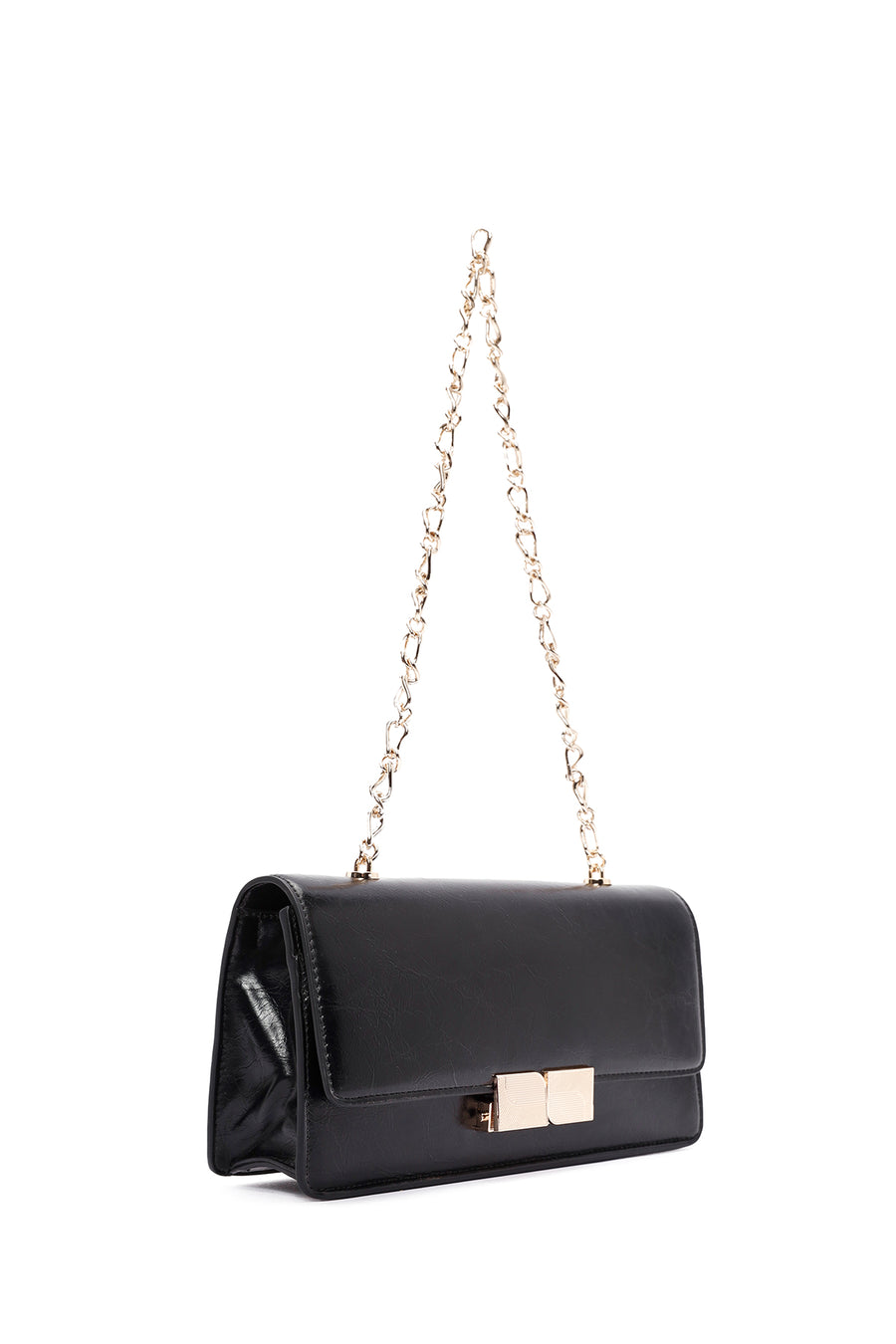Women's Black Chain Shoulder Bag