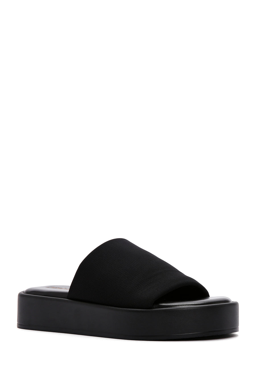 Women's Black Thick Soled Slippers