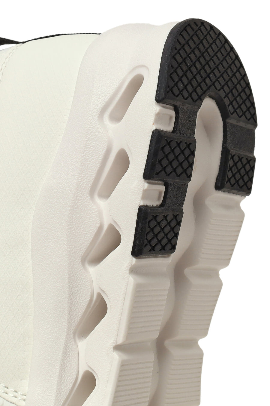 Derimod Zero Woman White Thick-Soled Lace-Up Fabric Sneaker