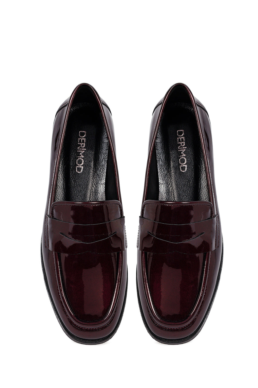 Woman Burgundy Leather Classic Loafer