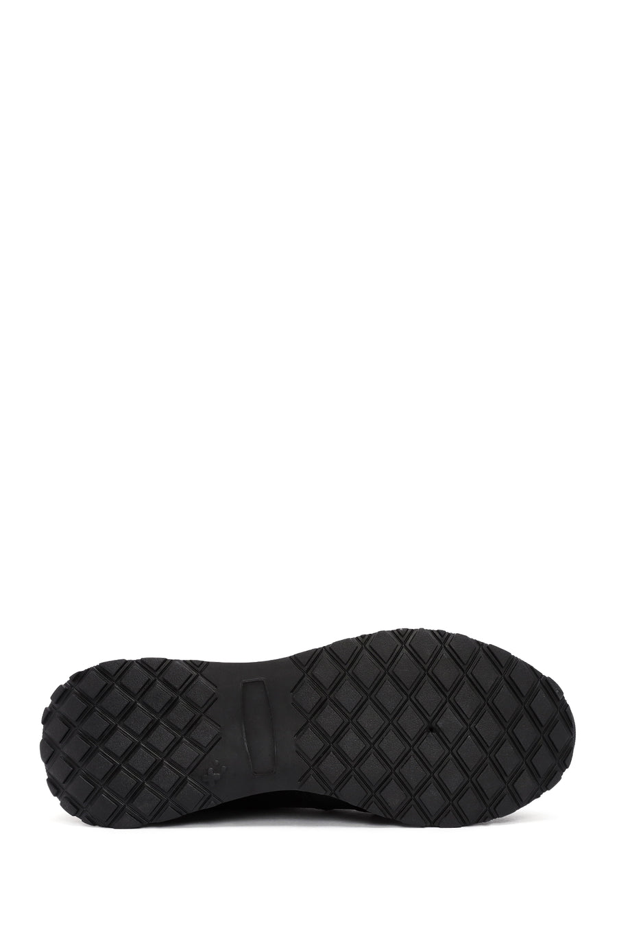 Erkek Siyah Bağcıklı Deri Casual Sneaker