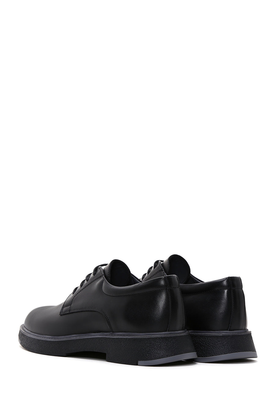 Men's Black Leather Casual Shoes