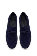 Erkek Lacivert Süet Deri Casual Loafer | Derimod