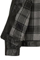 Nomad Male Black Oversize Leather Jacket | Derimod