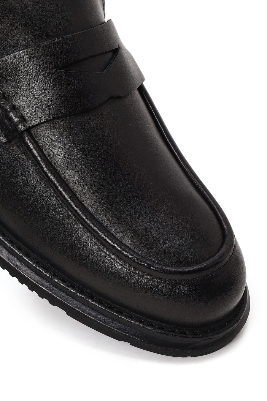 Erkek Siyah Deri Casual Loafer