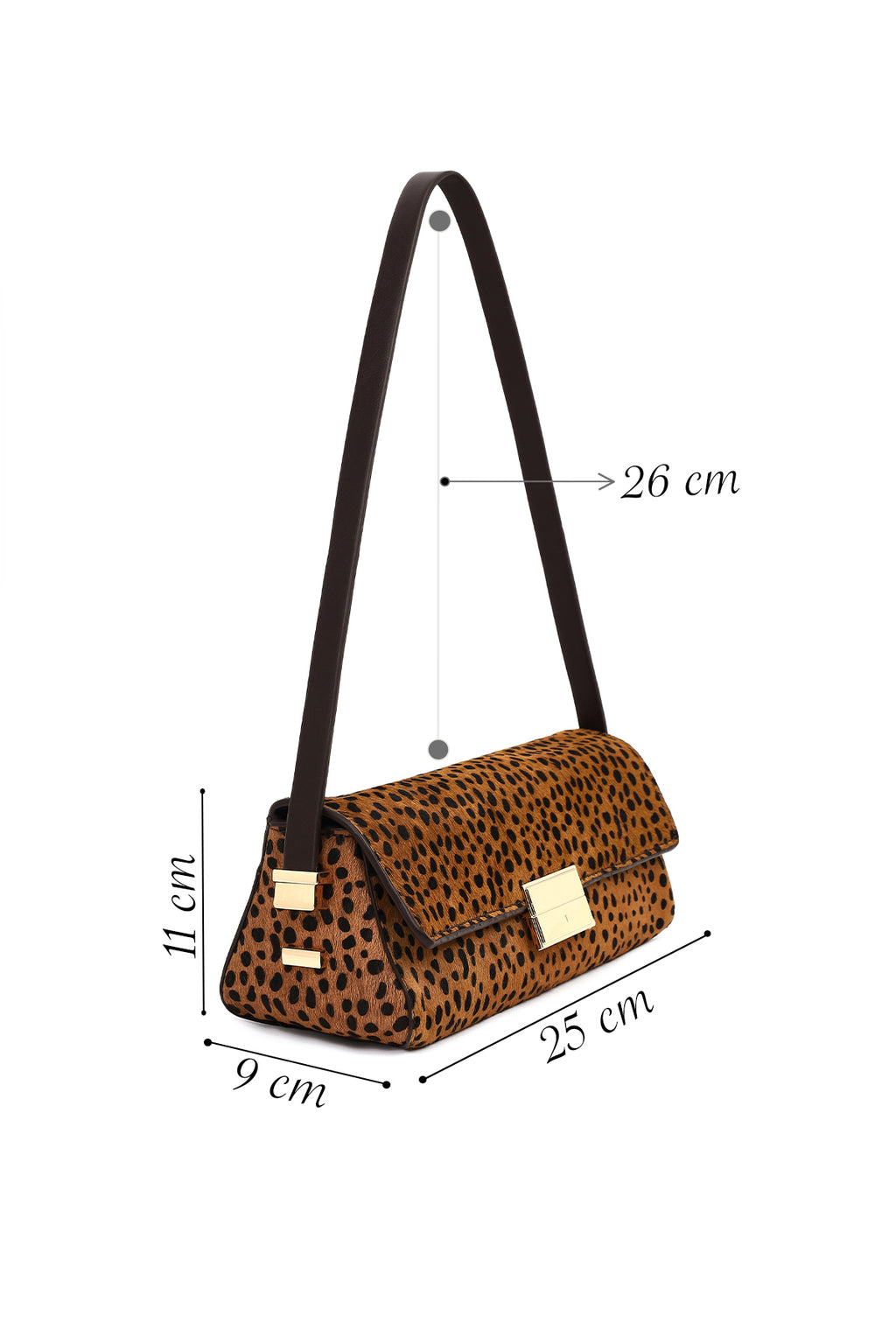 Kadın Leopar Mini Omuz Çantası