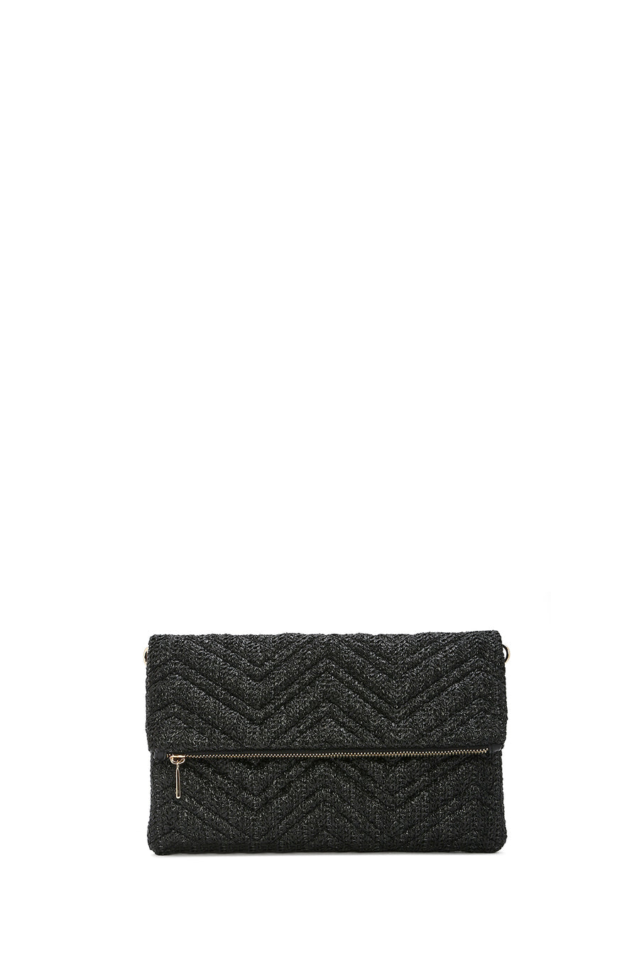 Women's Black Long Chain Strap Clutch Bag