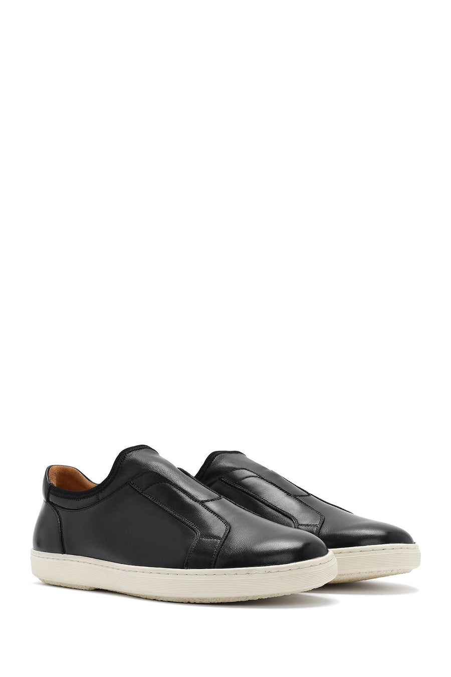 Men's Black Leather Sneaker