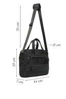 Men's Black Long Strap Briefcase | Derimod