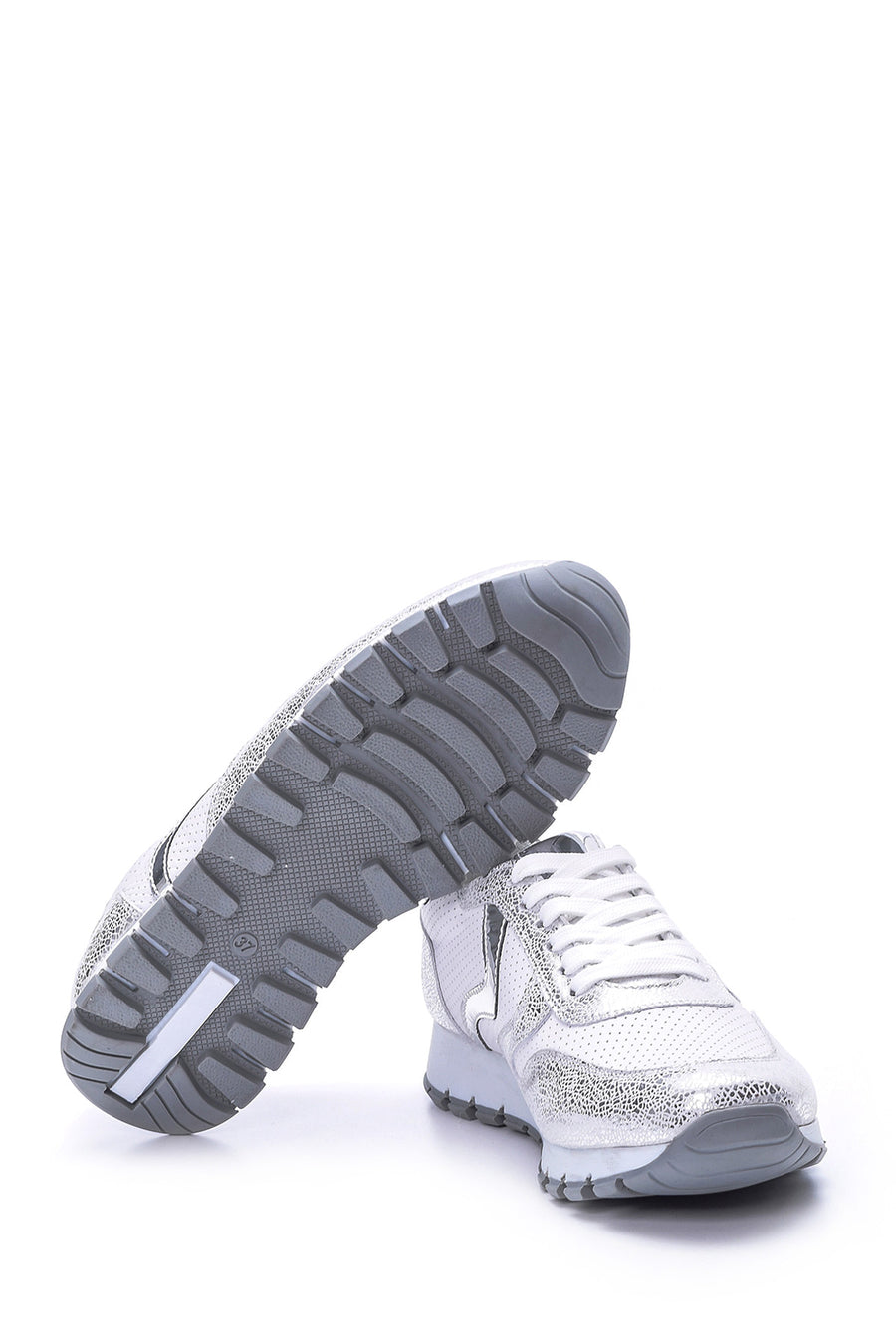 Women's Silver Detailed Sneaker