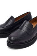 Kadın Siyah Deri Maskülen Loafer | Derimod