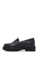 Kadın Siyah Deri Maskülen Loafer | Derimod