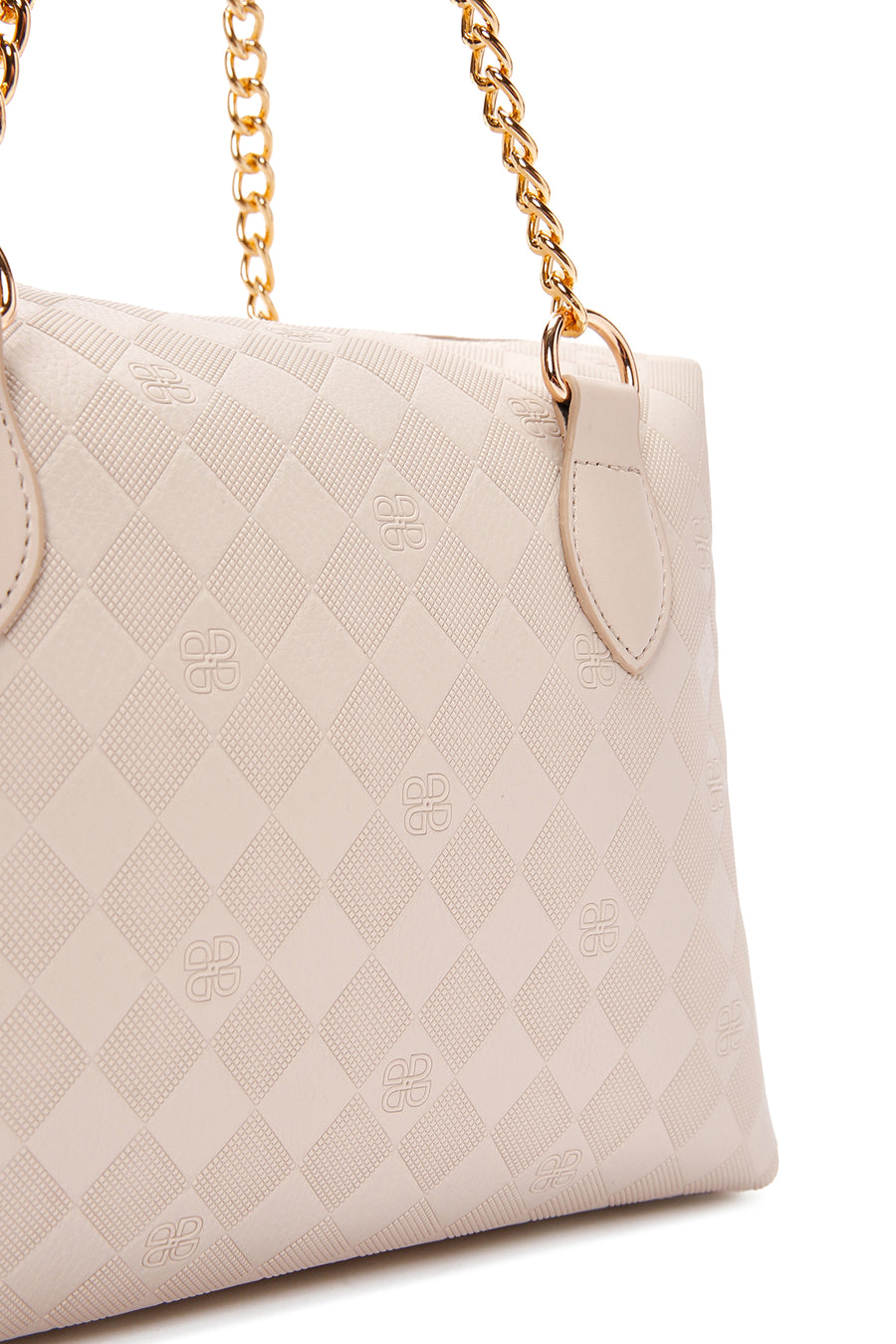 Women's Cream Long Strap Shoulder Bag