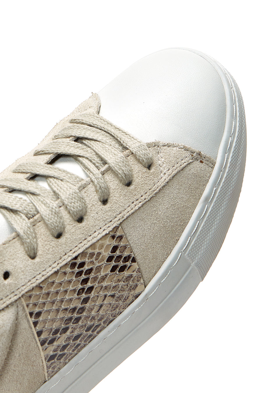 Women's Mink Leather Patterned Sneaker
