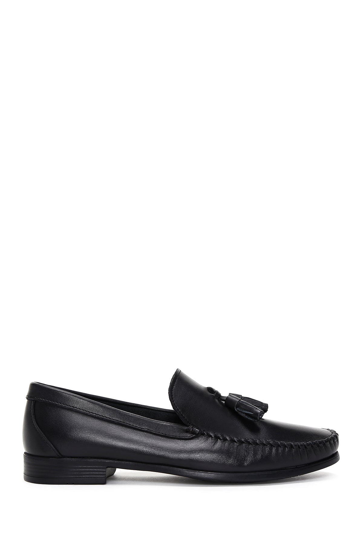 Men's Black Leather Tasseled Classic Loafer 23SFD657218 | Derimod