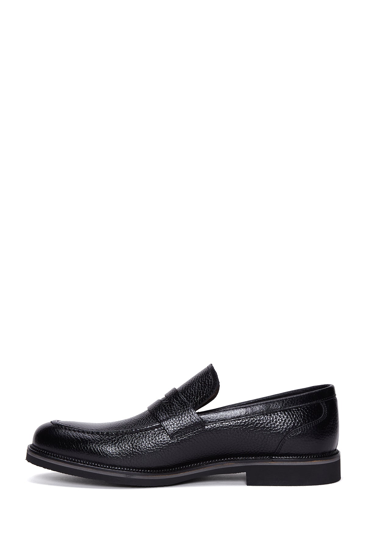 Erkek Siyah Deri Casual Loafer