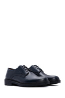 Men's Navy Blue Leather Casual Shoes | Derimod