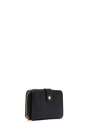 Women's Black Patent Leather Wallet | Derimod