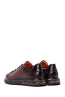 Men's Brown Leather Sneaker | Derimod