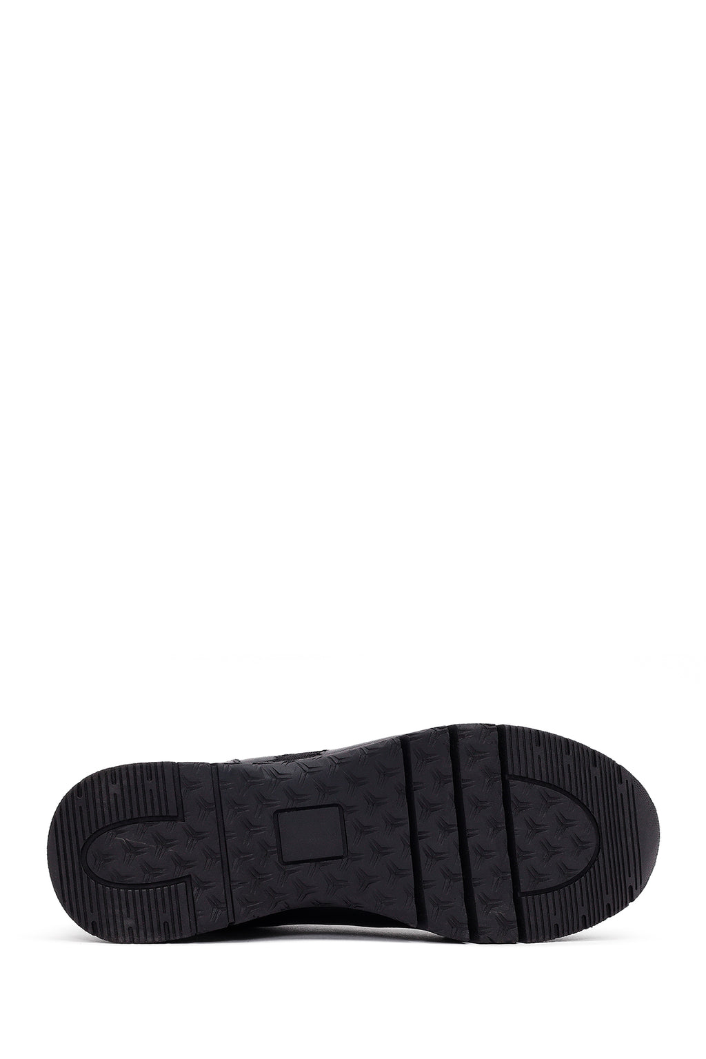 Kadın Siyah Bağcıklı Deri Sneaker