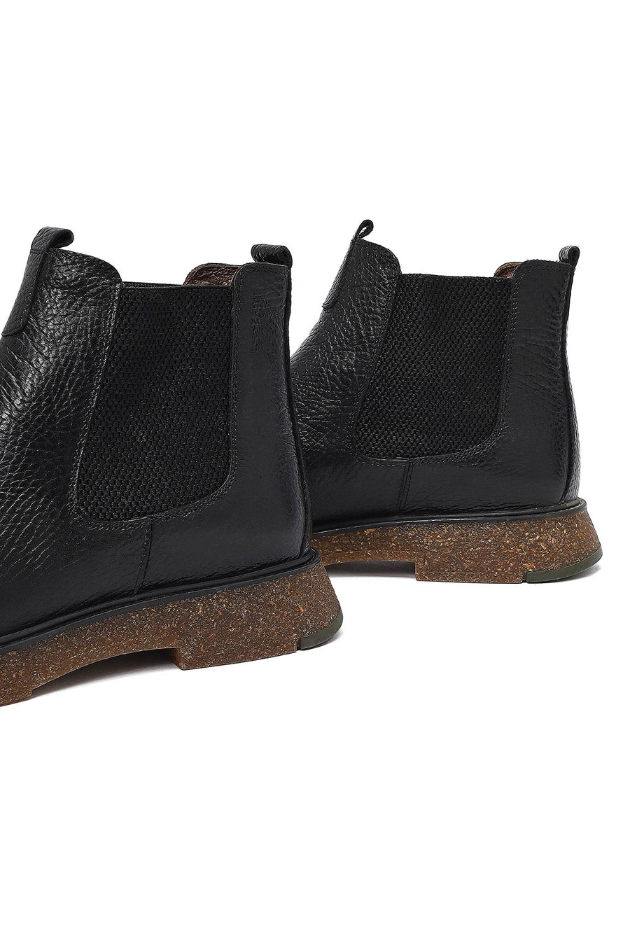 Male Black Leather Chelsea Boots
