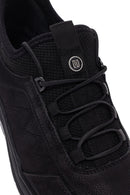 Men's Black Lace-Up Nubuck Leather Casual Sneaker | Derimod