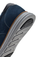 Men's Blue Leather Casual Shoes | Derimod