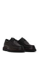 Male Black Lace-up Leather Casual Shoes | Derimod