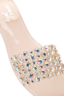 Women's Beige Stone Jelly Slippers | Derimod