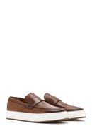 Men's Tan Leather Loafer | Derimod