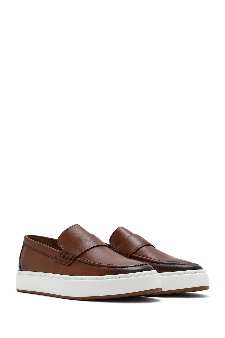 Erkek Taba Deri Loafer